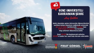 Büyükşehir’den Şehre Yeni Gelen Üniversiteliler İçin Otogardan Ücretsiz Ring Desteği