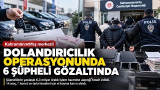 Kahramanmaraş merkezli dolandırıcılık soruşturmasında 6 şüpheli gözaltında