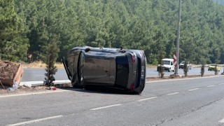 Kahramanmaraş’ta otomobil takla attı: 1 yaralı 