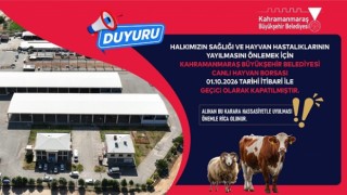 Canlı Hayvan Borsası Geçici Olarak Hizmete Kapatıldı
